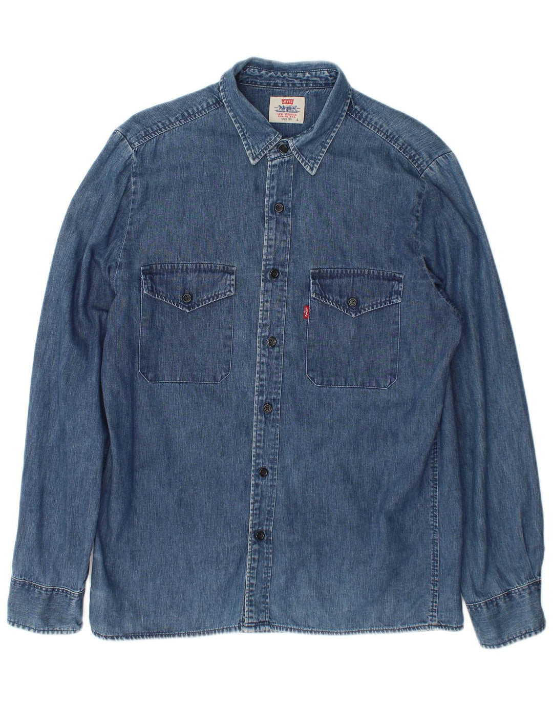 Levi's Herren-Jeanshemd, große blaue Baumwolle