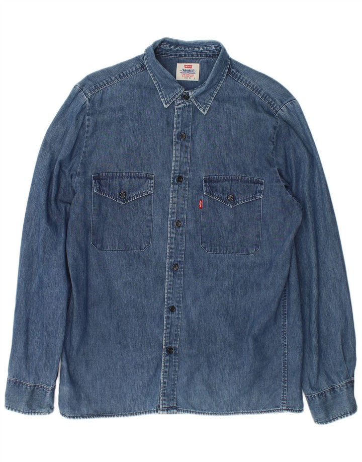 Levi's Herren-Jeanshemd, große blaue Baumwolle