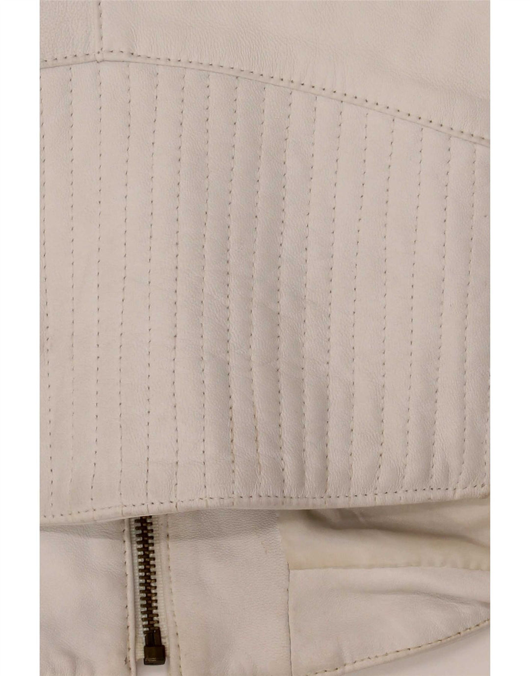 Schegge Damen Leder Racer Jacke IT 52 2XL Weiß