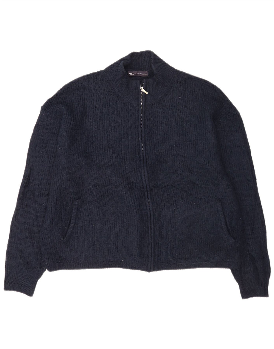 Marks & Spencer Herren-Strickjacke, groß, Marineblau, Acryl