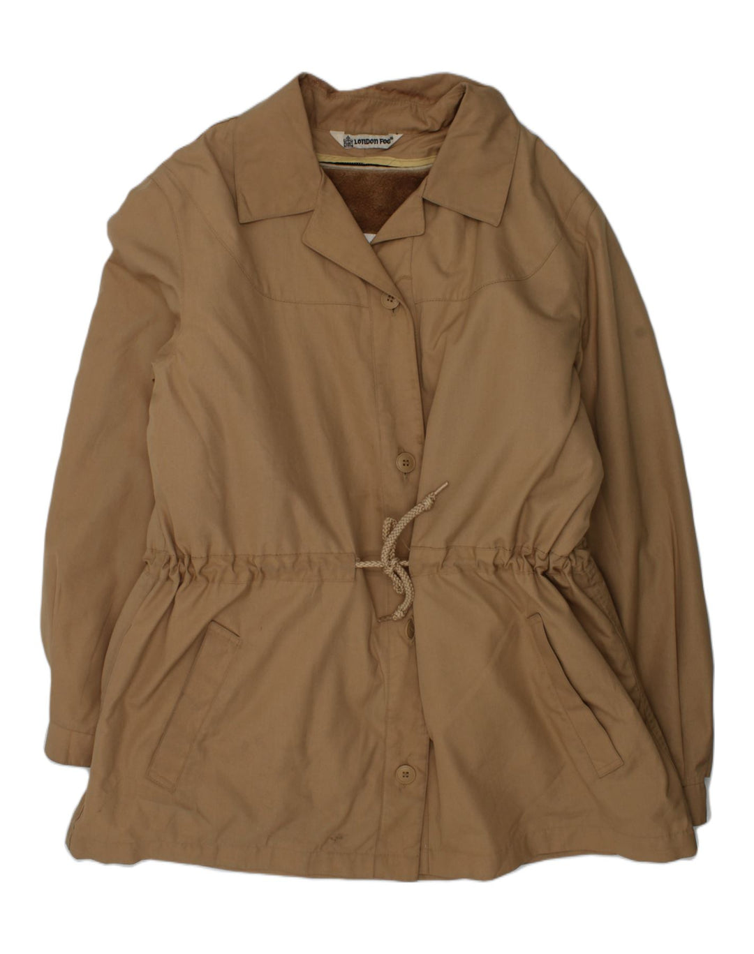 LONDON FOG Girls Windbreaker Jacket 15-16 Years Brown Polyester | Vintage London Fog | Thrift | Second-Hand London Fog | Used Clothing | Messina Hembry 