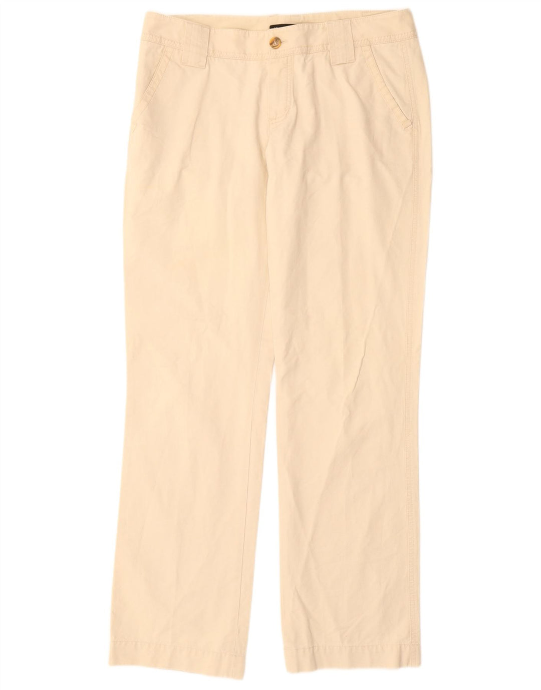 MASSIMO DUTTI Gerade Chino-Hose für Damen, EU 42, Größe L, W32, L33, Beige