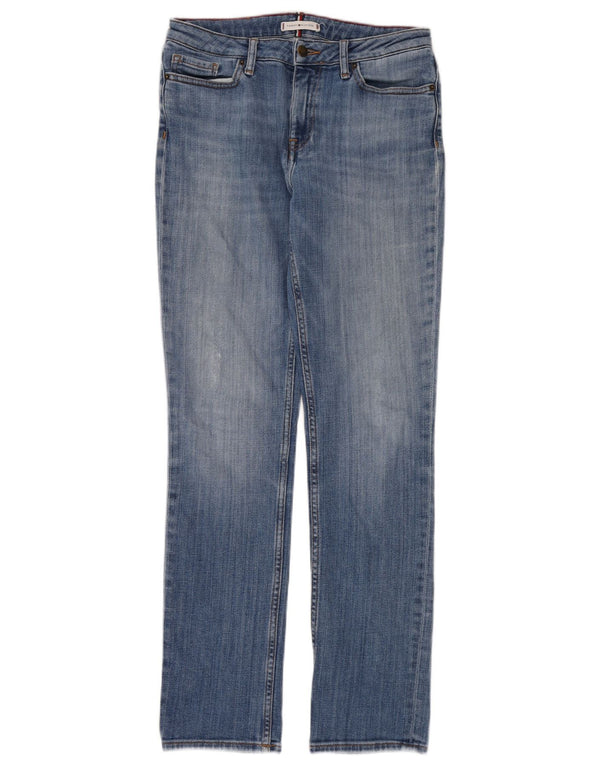 Tommy Hilfiger Damen Adam Slim Jeans W28 L32 Blaue Baumwolle