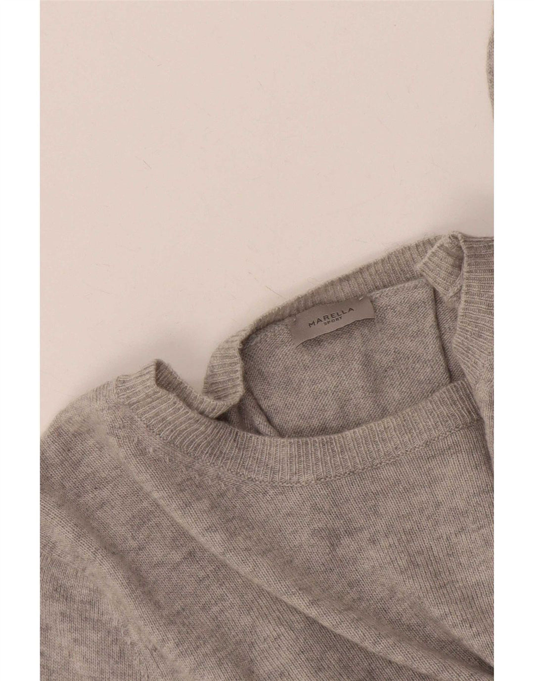 Marella Damen-Pullover mit U-Boot-Ausschnitt, Gr. 16, Grau