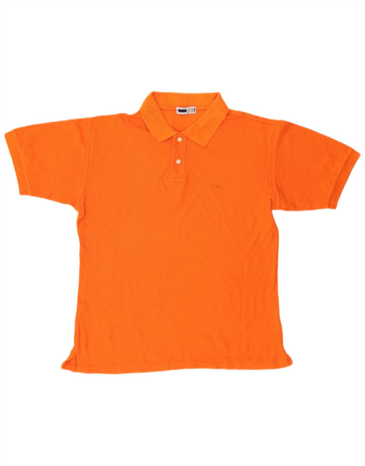 Fila Herren Poloshirt IT 50 Mittelorange Baumwolle
