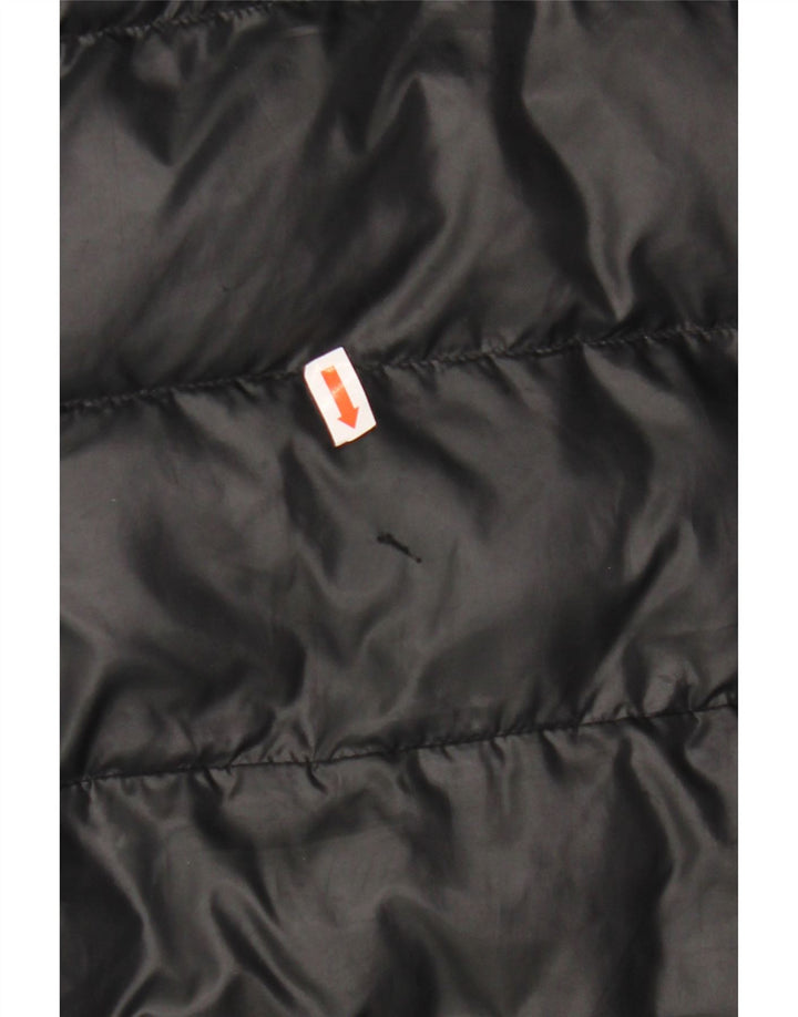 ADIDAS Wattierte Jacke mit Kapuze für Jungen, 9–10 Jahre, schwarzes Polyester