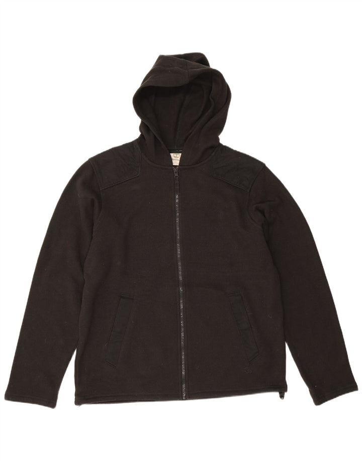 Timberland Herren-Kapuzenpullover mit Reißverschluss, mittelschwarz, Polyester