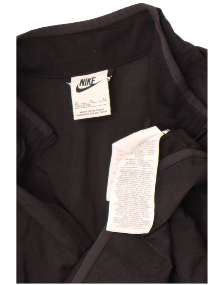 Nike Jungen Graphic Pullover Trainingsanzug Top Jacke 13–14 Jahre XL Schwarz Nylon