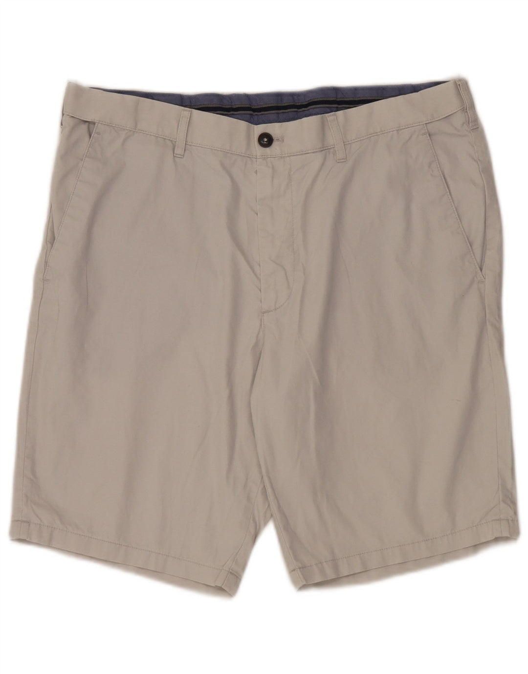 Marks & Spencer Herren Chinoshorts W36 Large Grau Baumwolle