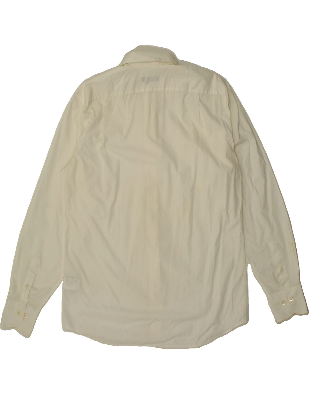 GAS Mens Shirt Size 16 Large White Cotton Vintage Gas and Second-Hand Gas from Messina Hembry 