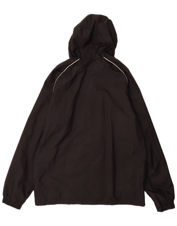 Adidas Herren-Trainingsanzug mit Kapuze, Top, Jacke, groß, aus schwarzem Polyamid