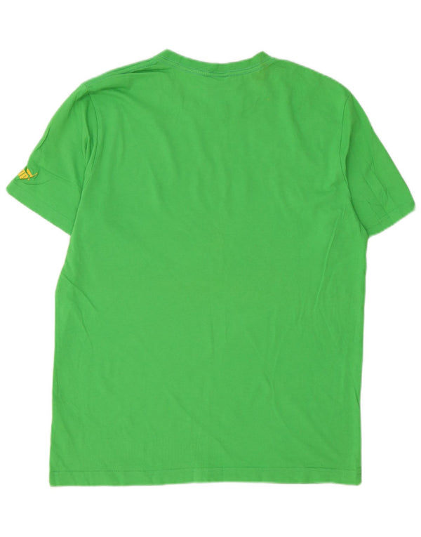 Puma Herren Usain Bolt Grafik-T-Shirt-Oberteil aus mittelgrüner Baumwolle
