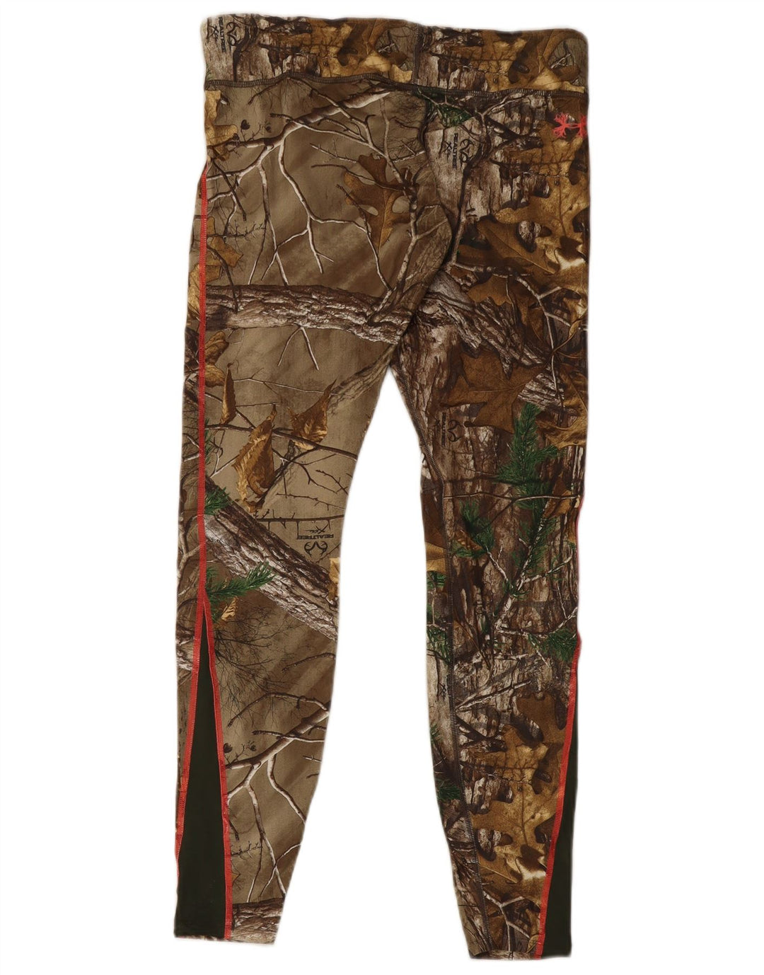 Under Armour Damen Graphic Leggings UK 14 Large Braune Tarnung