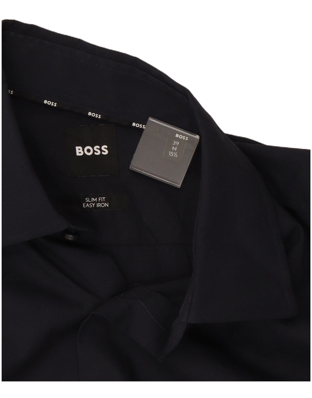 Hugo Boss Herren Slim Fit Hemd Größe 39 15 1/2 Mittel Marineblau