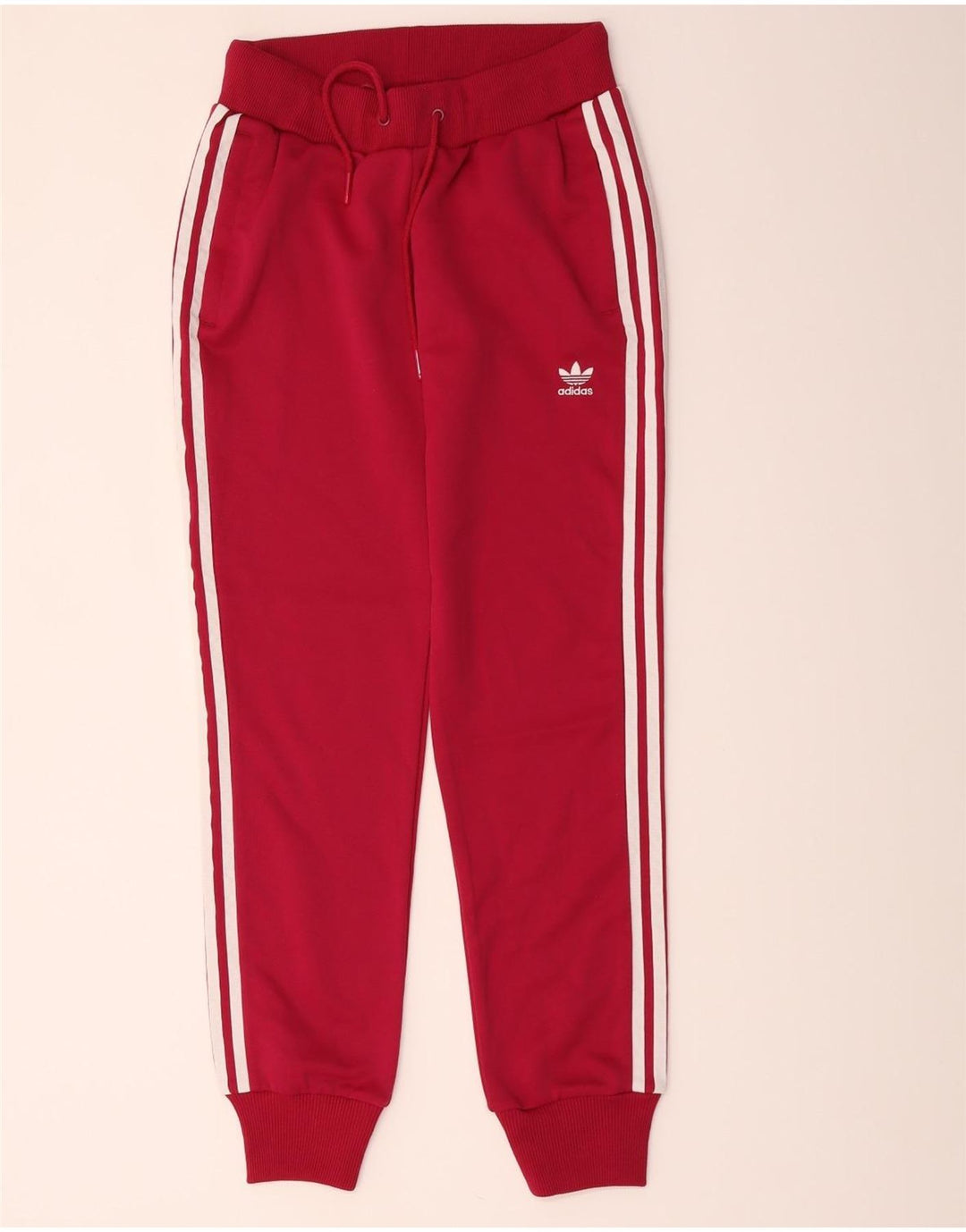 Adidas Damen Trainingshose Jogger IT 42 Small Rot Polyester