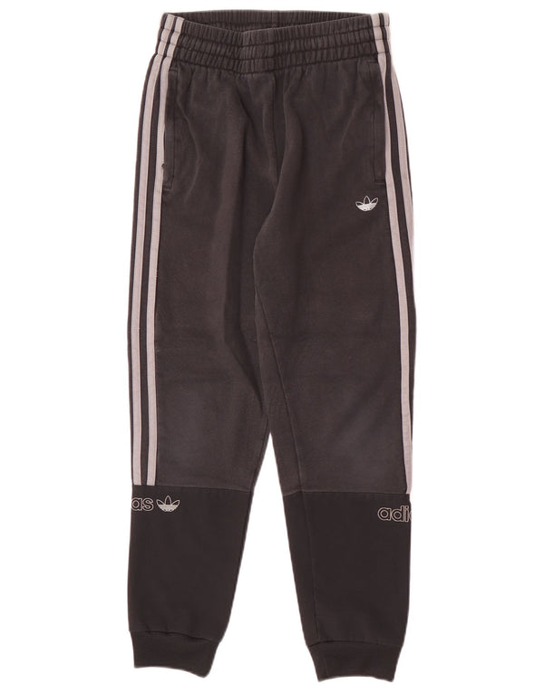 Adidas Jungen-Trainingshose, Jogginghose, 11–12 Jahre, Schwarz, Farbblock