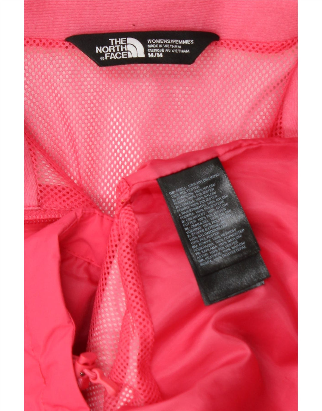 THE NORTH FACE Damen-Regenjacke mit Kapuze, UK 14, mittelrosa Nylon