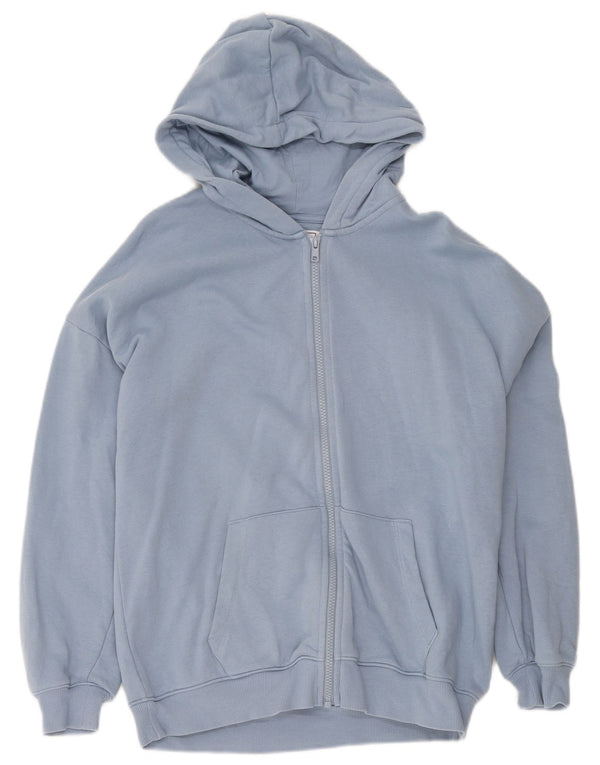 Marks & Spencer Kapuzenpullover mit Reißverschluss für Jungen, 13–14 Jahre, blaue Baumwolle
