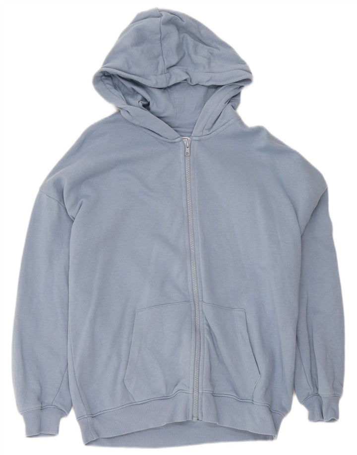 Marks & Spencer Kapuzenpullover mit Reißverschluss für Jungen, 13–14 Jahre, blaue Baumwolle