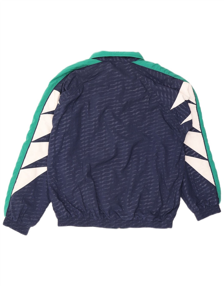 Puma Herren-Trainingsanzug-Top-Jacke, Mittelblau, Colourblock-Polyamid