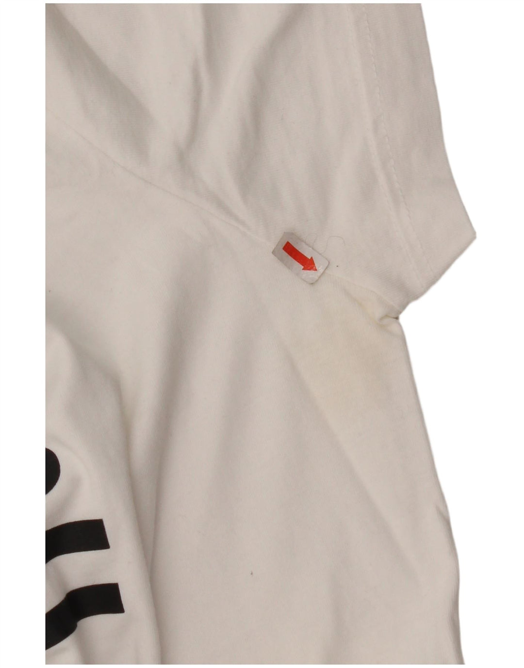 ADIDAS Damen Grafik T-Shirt Top UK 16/18 Large Weiße Baumwolle