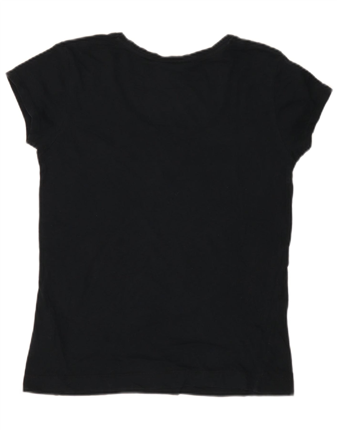 Lee Damen Grafik-T-Shirt-Oberteil UK 12 Medium Marineblau Baumwolle