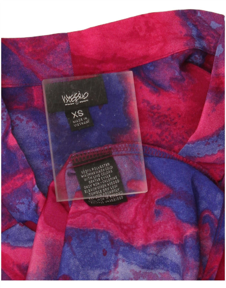 MOSSIMO Damen Übergroße Longline-Hemdbluse UK 6 XS Mehrfarbig