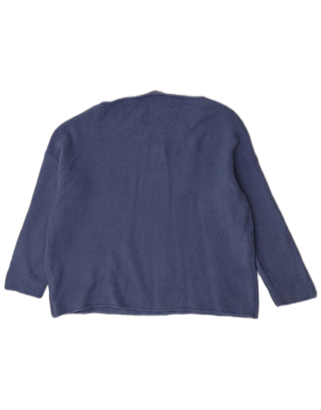 Zara Damen-Pullover mit U-Boot-Ausschnitt, Gr. 14, Mittelblau