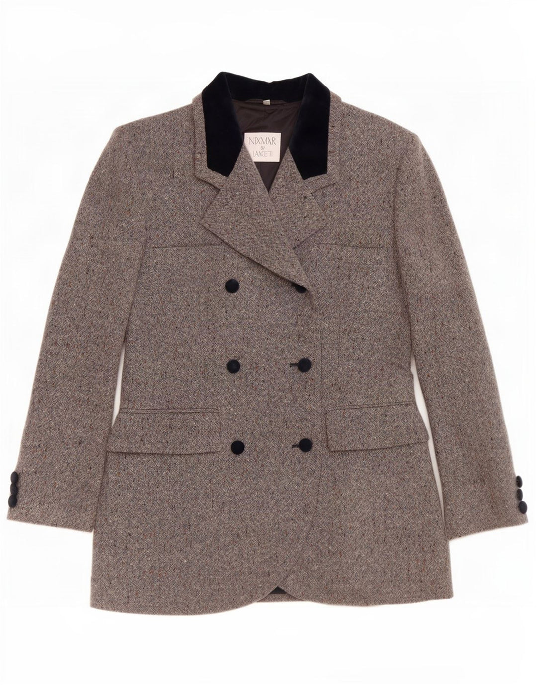 Nixmar By Lancetti Damen Blazerjacke IT 46 Large Grau meliert