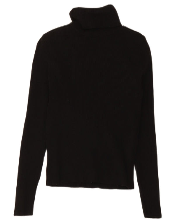 Zara Damen-Pullover mit Rollkragen, Gr. 8, Größe S, Schwarz, Polyamid