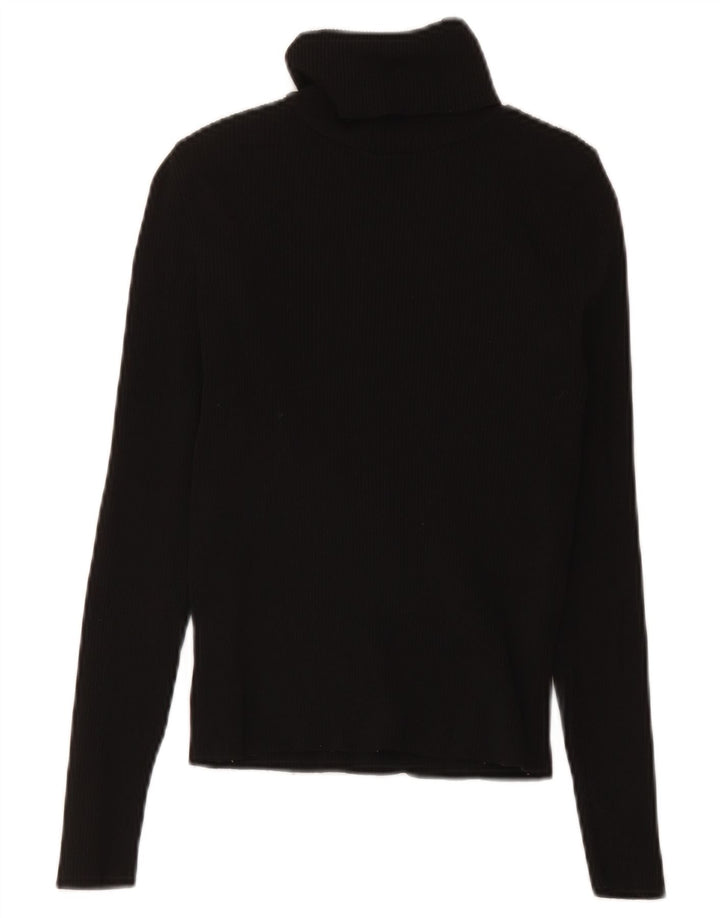 Zara Damen-Pullover mit Rollkragen, Gr. 8, Größe S, Schwarz, Polyamid