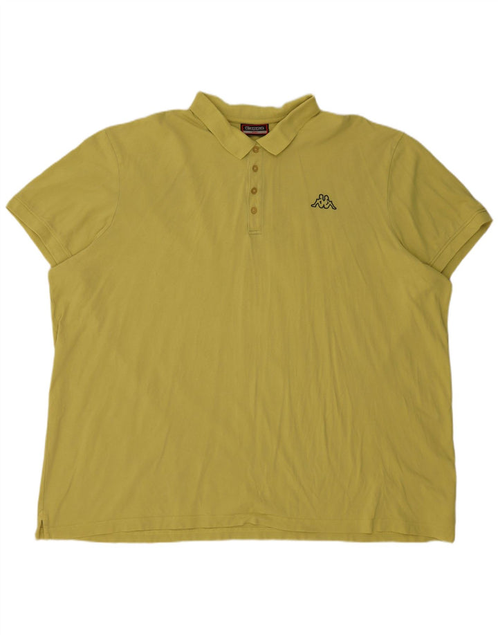 KAPPA Herren Poloshirt 6XL Gelb Baumwolle