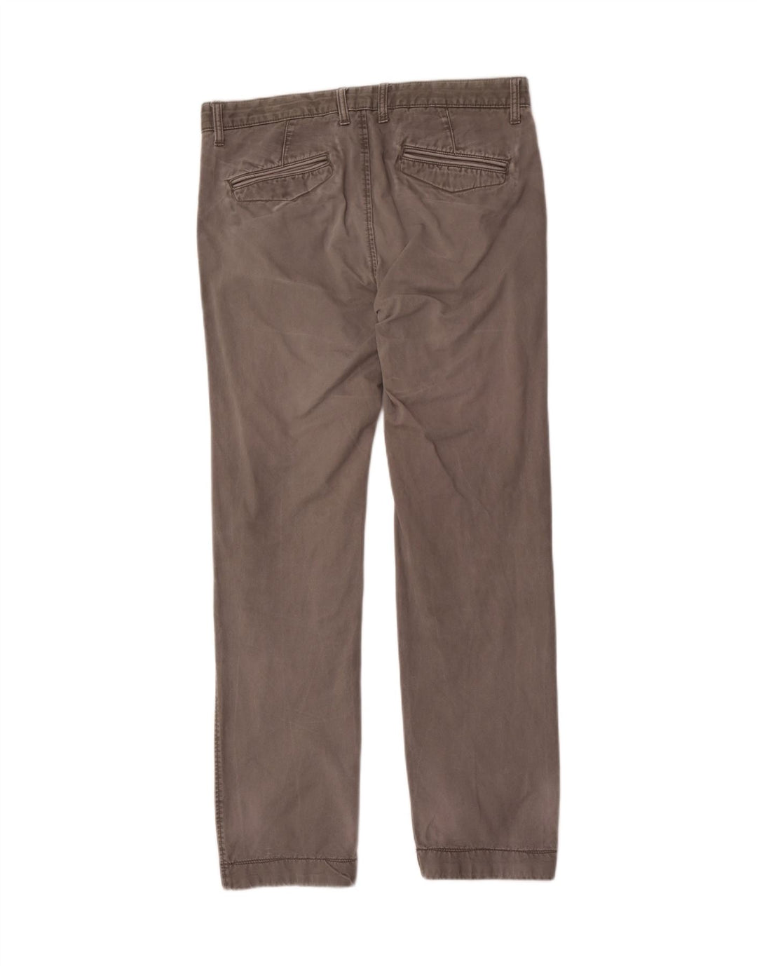 Marks & Spencer Herren gerade Chinohose W34 L33 graue Baumwolle