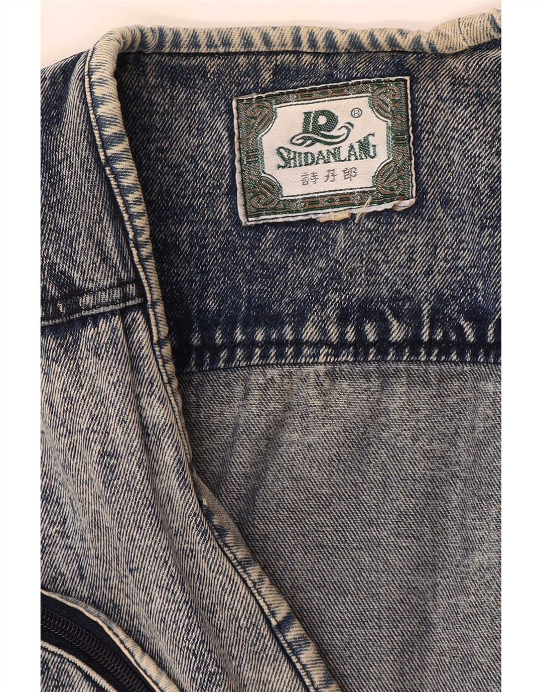 Vintage Herren Jeansweste UK 40 Groß Blau