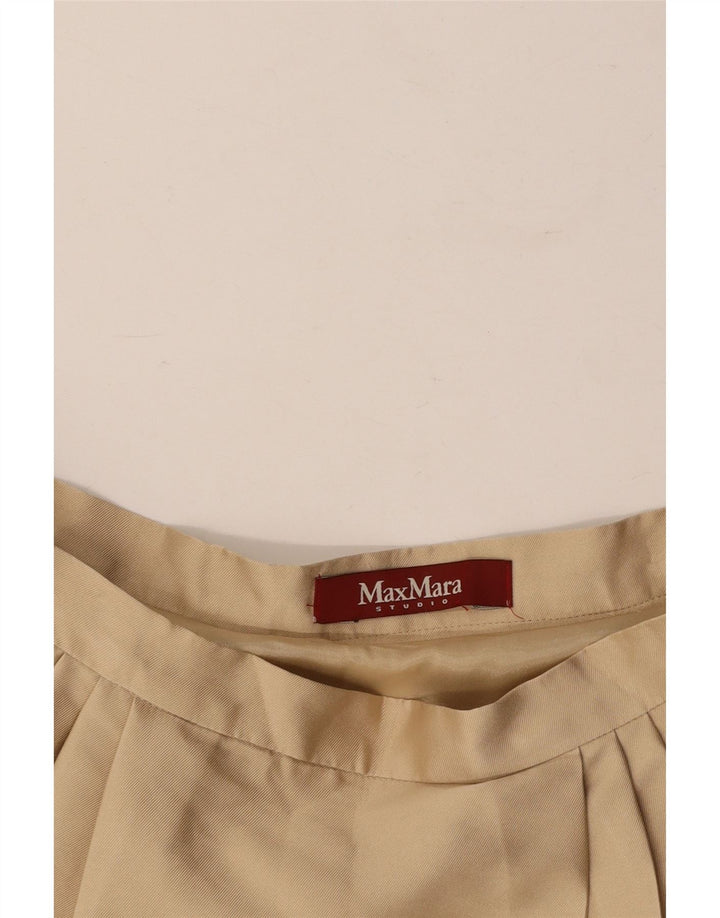 MAX MARA Damen A-Linien-Rock W30 Mittelbeige