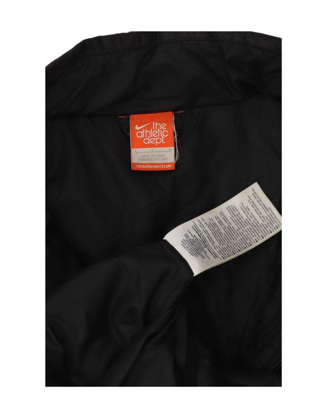 Nike Herren Wattierte Jacke UK 40 Large Schwarz Polyester