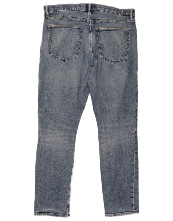 Gap Herren Skinny Jeans W34 L30 Blaue Baumwolle