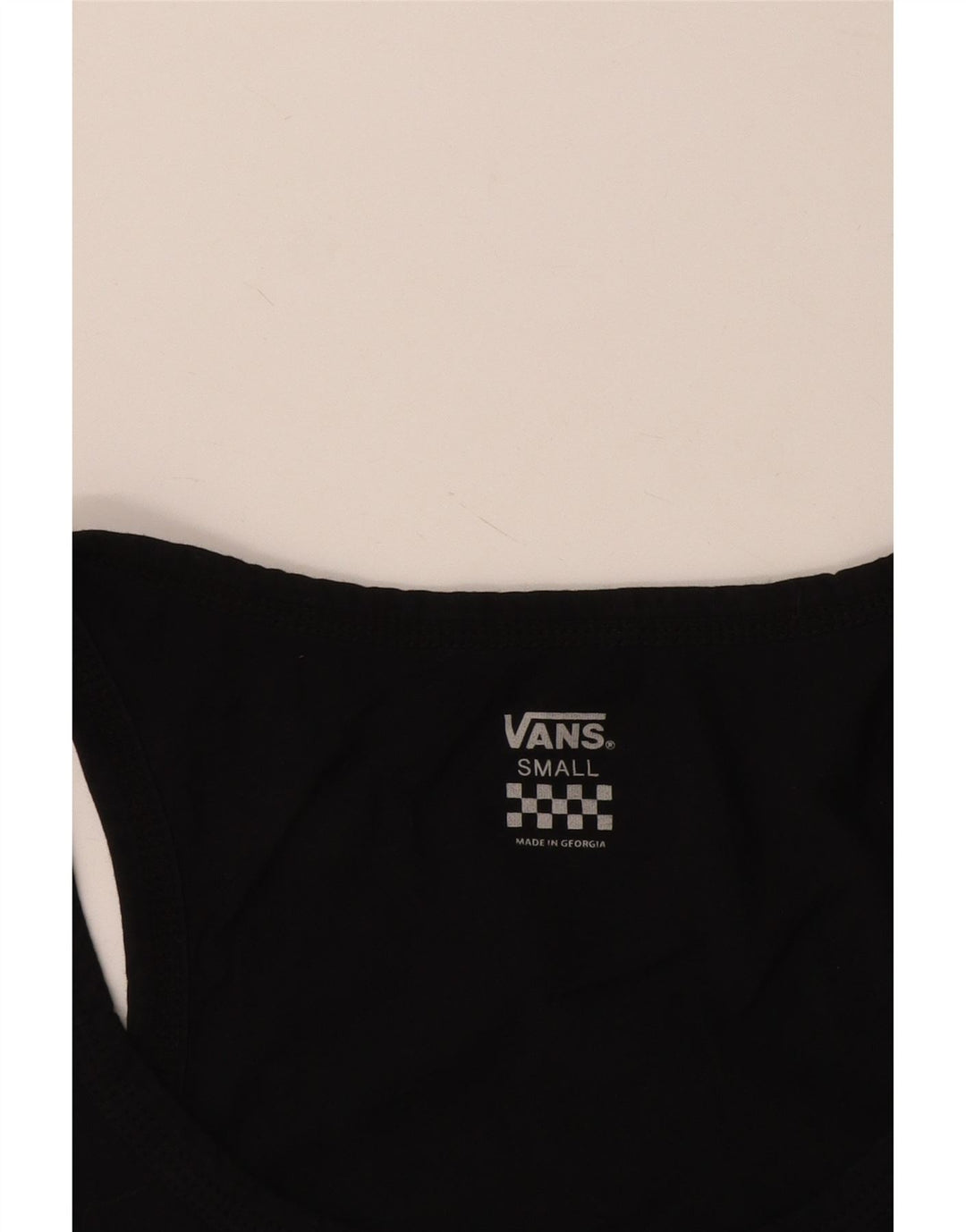 Vans Damen Graphic Vest Top UK 10 Small Schwarz