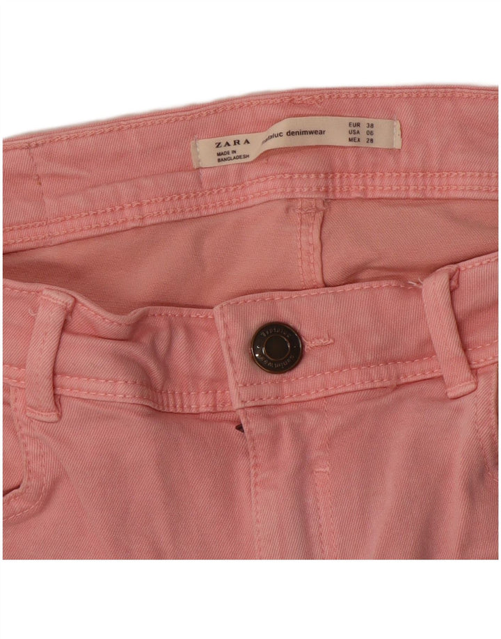 ZARA Damen Skinny Jeans EU 38 Small W28 L31 Rosa