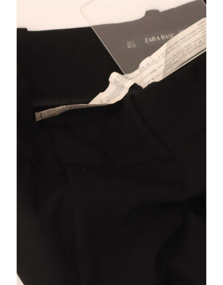 Zara Damen-Anzughose mit Pegged-Anzug, Größe S, W26, L27, Schwarz, Polyester