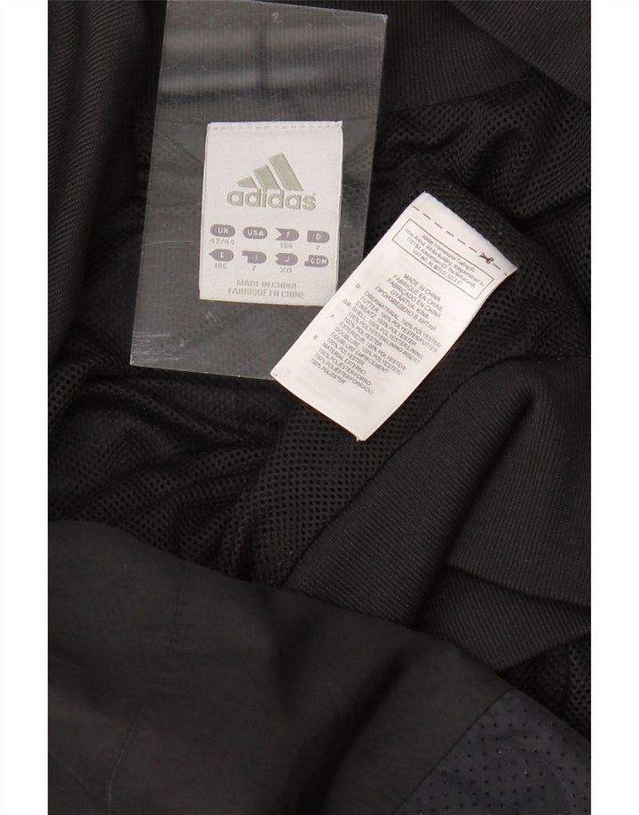 ADIDAS Herren Trainingsanzug Top Jacke UK 42/44 Large Schwarz Polyester