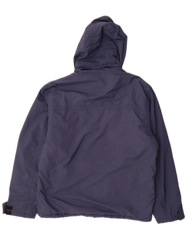 Asics Herren-Windbreakerjacke mit Kapuze, UK 38, mittelmarineblau, Polyamid