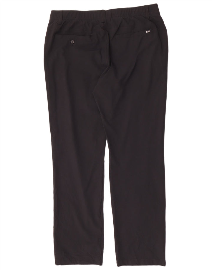 UNDER ARMOUR Herren gerade Chinohose W38 L32 Schwarz Polyester