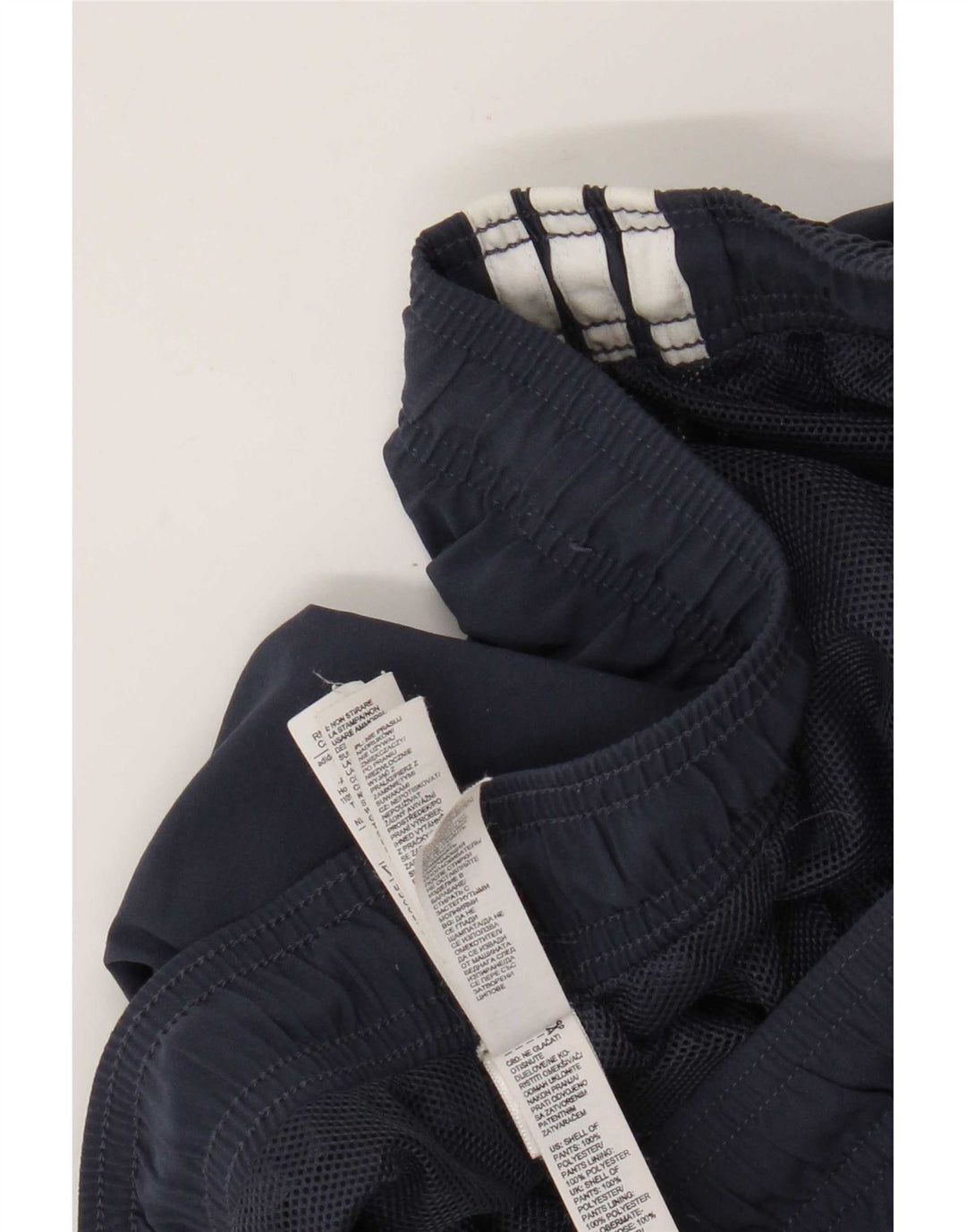 Adidas Herren-Trainingshose, Größe 42/44, groß, marineblau, Polyester