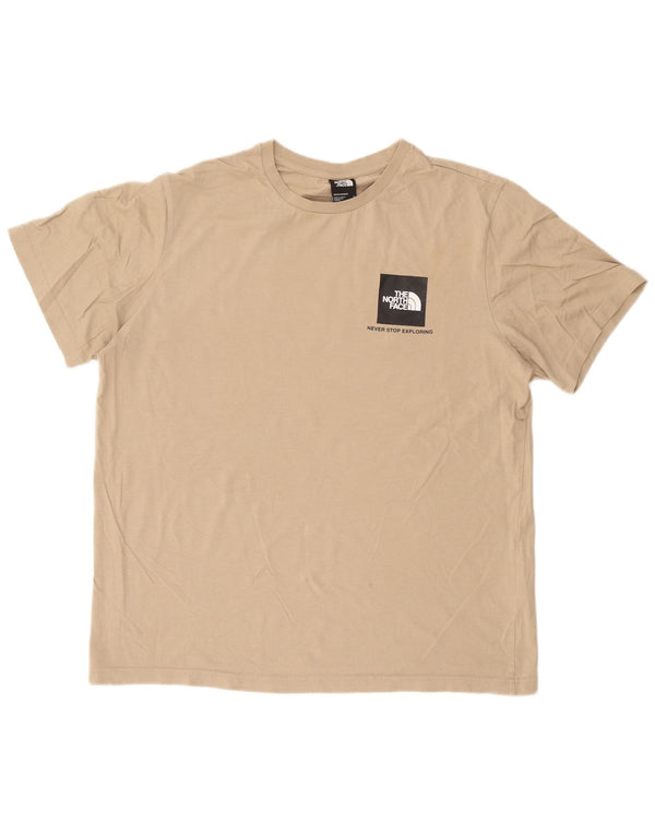The North Face Herren-T-Shirt mit Grafik, XL, Beige, Baumwolle