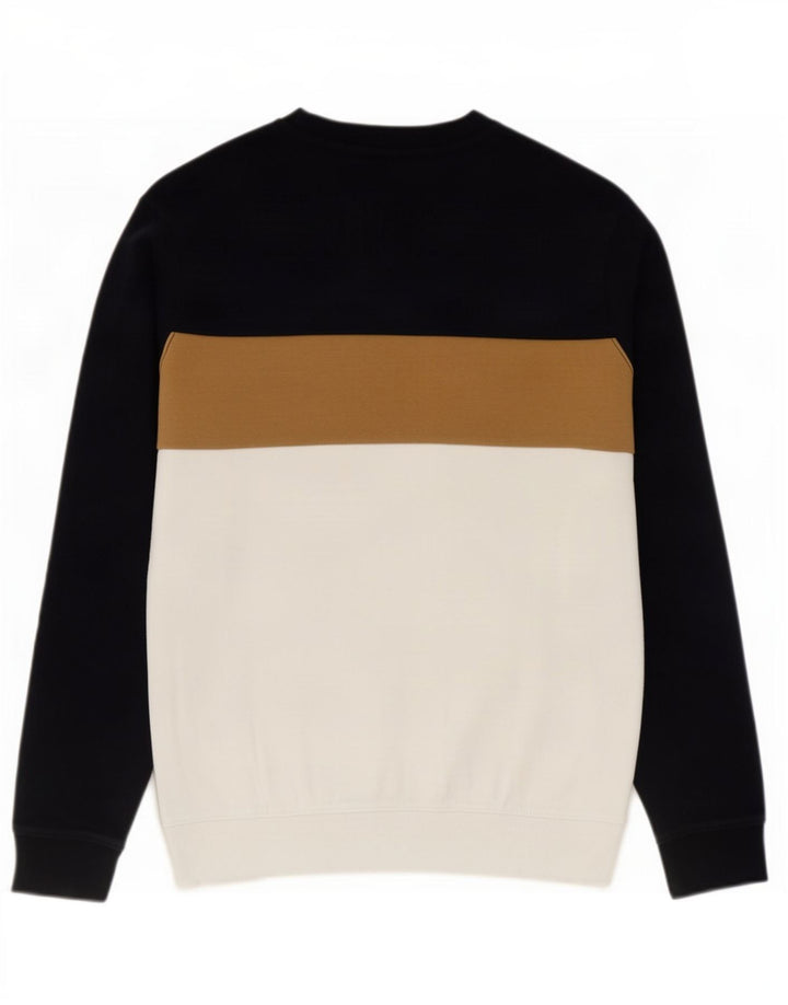 Zara Herren-Sweatshirt-Pullover, mittelgroß, mehrfarbig, Farbblock