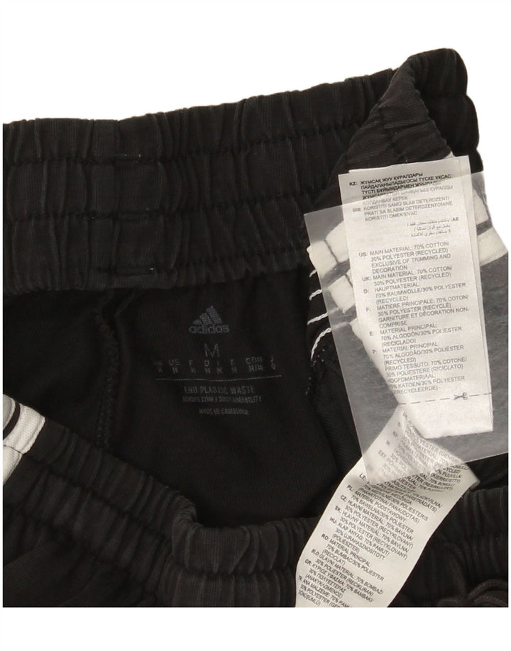 Adidas Damen Trainingshose UK 14 Mittelschwarze Baumwolle