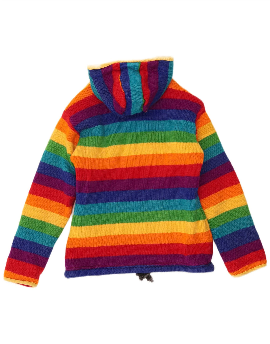 Vintage Damen Cardigan Pullover UK 12 Medium Bunt Bunt