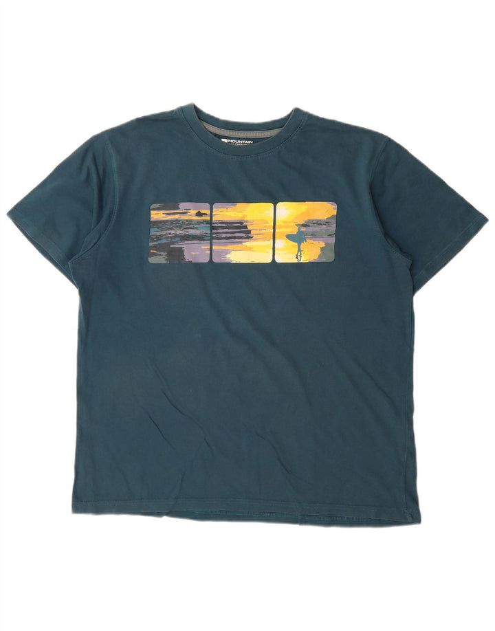 Mountain Warehouse Herren-T-Shirt mit Grafik, Größe L, Grün