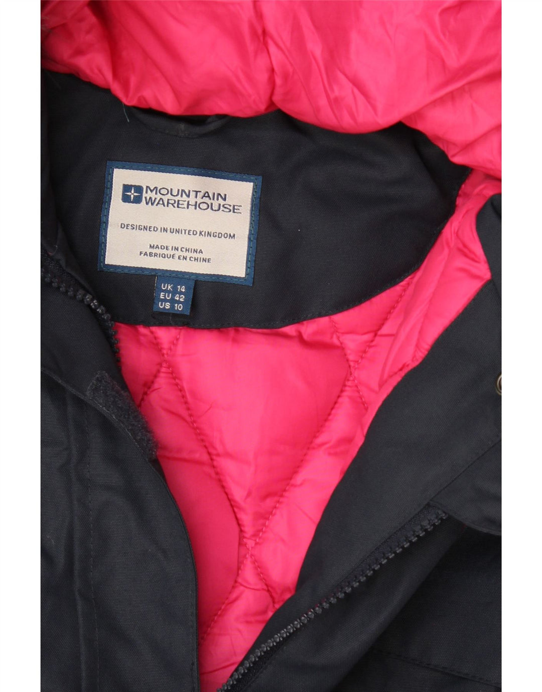 MOUNTAIN WAREHOUSE Damen-Parka mit Kapuze, Gr. 14, Marineblau
